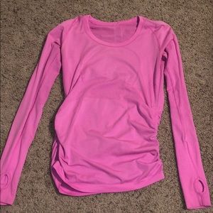 Lululemon Longsleeve with ruched sides